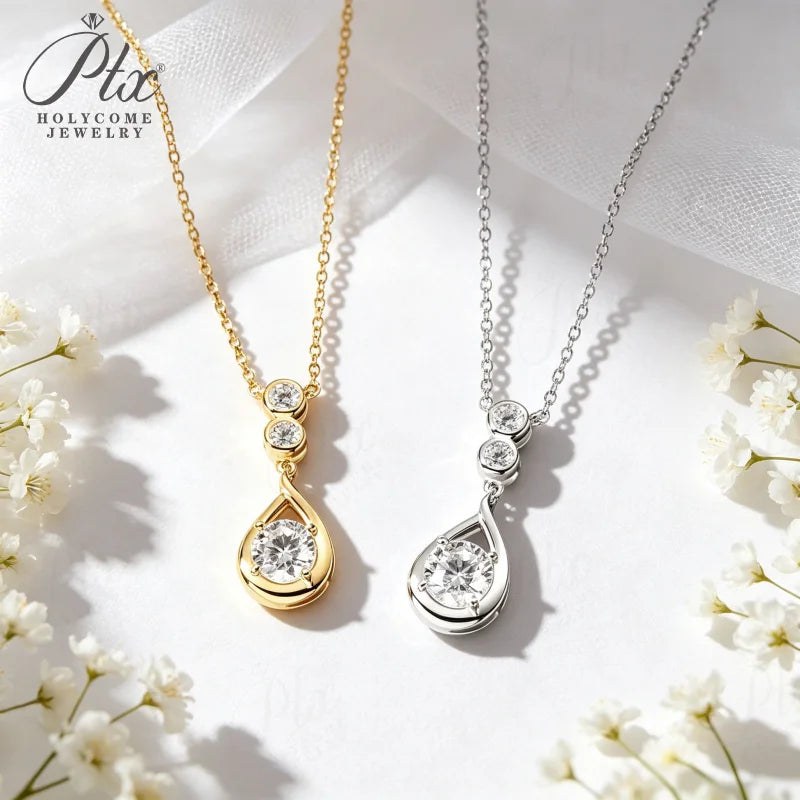 0.5-3ct Round Moissanite Necklace