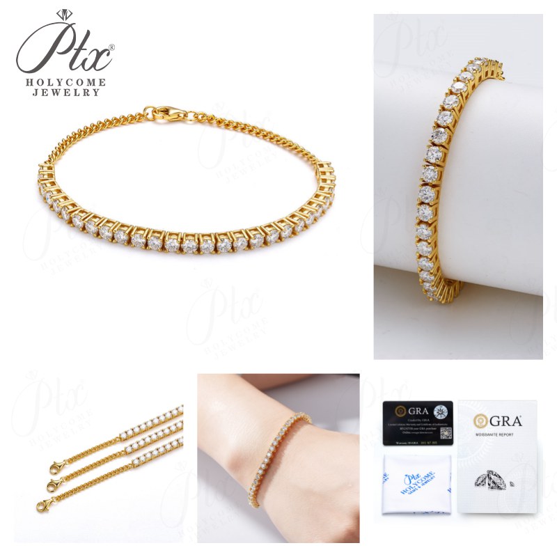 0.5ct Marquise Moissanite Bracelet