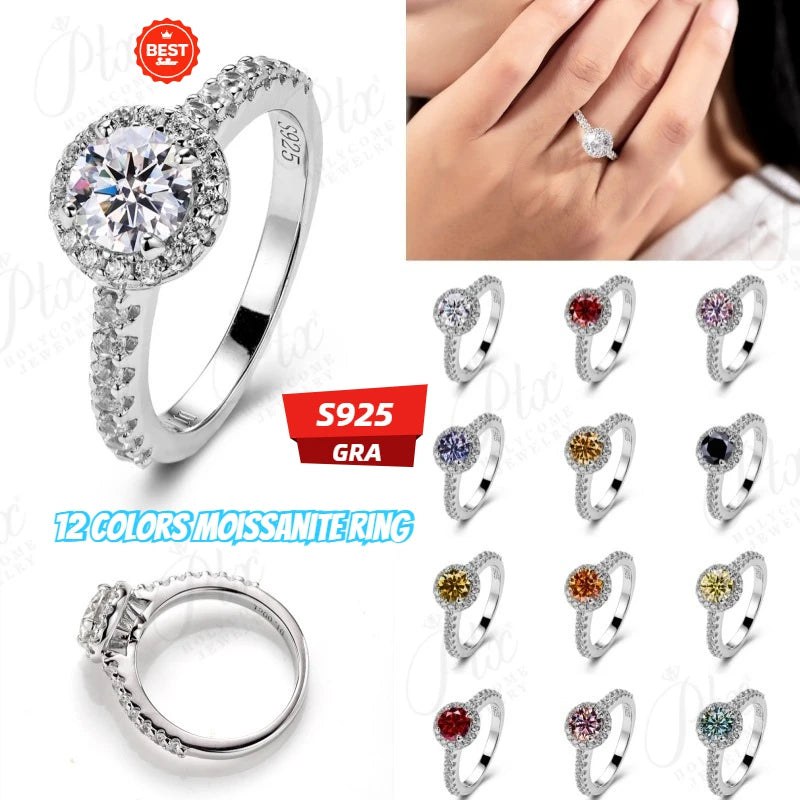 0.5ct Round Moissanite Ring