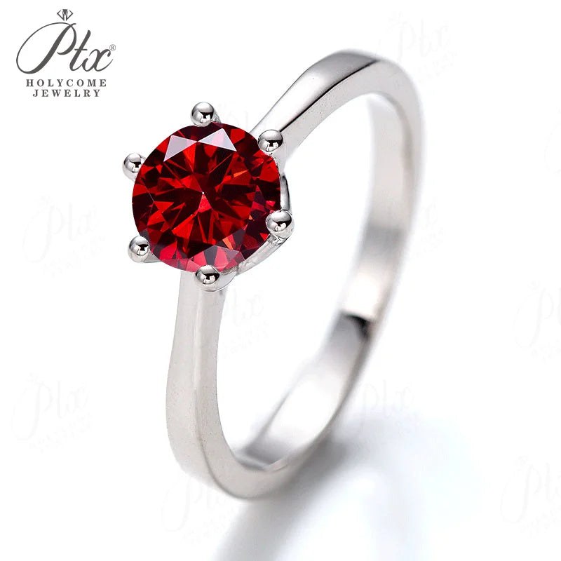 1ct Round Birthstone Moissanite Ring — view 2