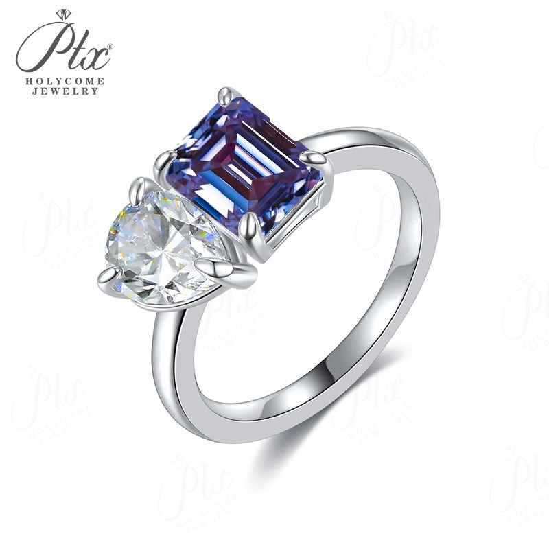 5x10mm Moissanite Ring