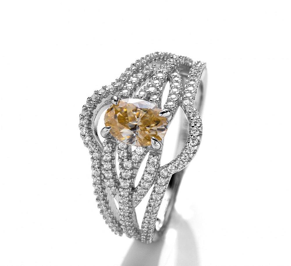Champagne Moissanite Ring YS0015