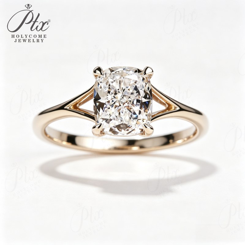 Cushion Moissanite Ring