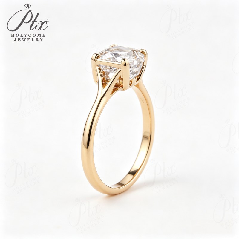 Cushion Moissanite Ring — view 2
