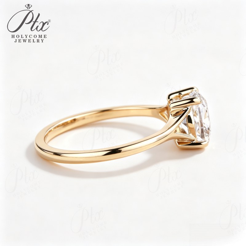 Cushion Moissanite Ring — view 3