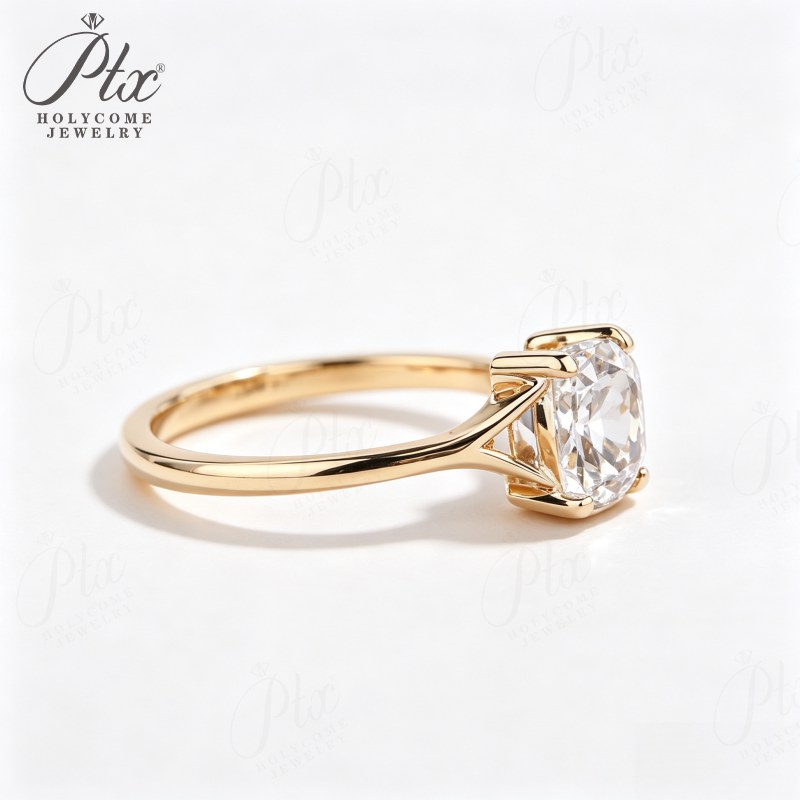 Cushion Moissanite Ring — view 4