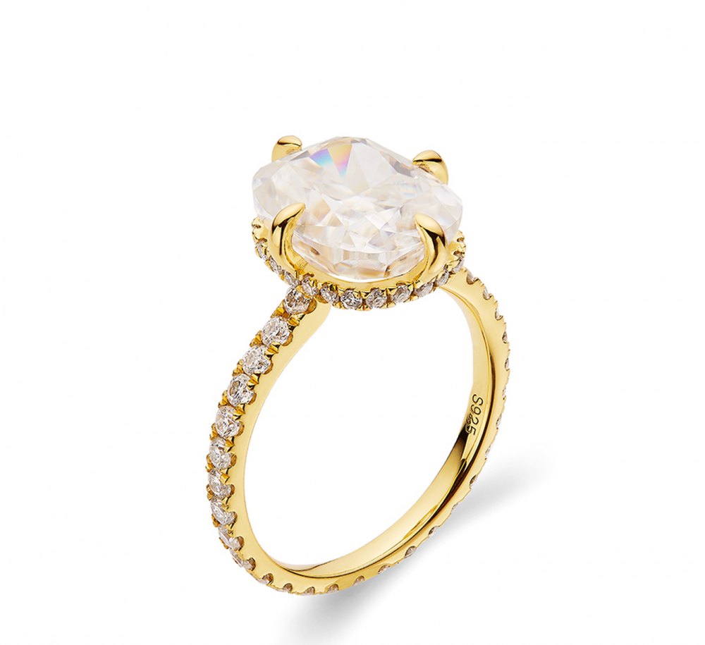 Customizable Moissanite Ring MG003