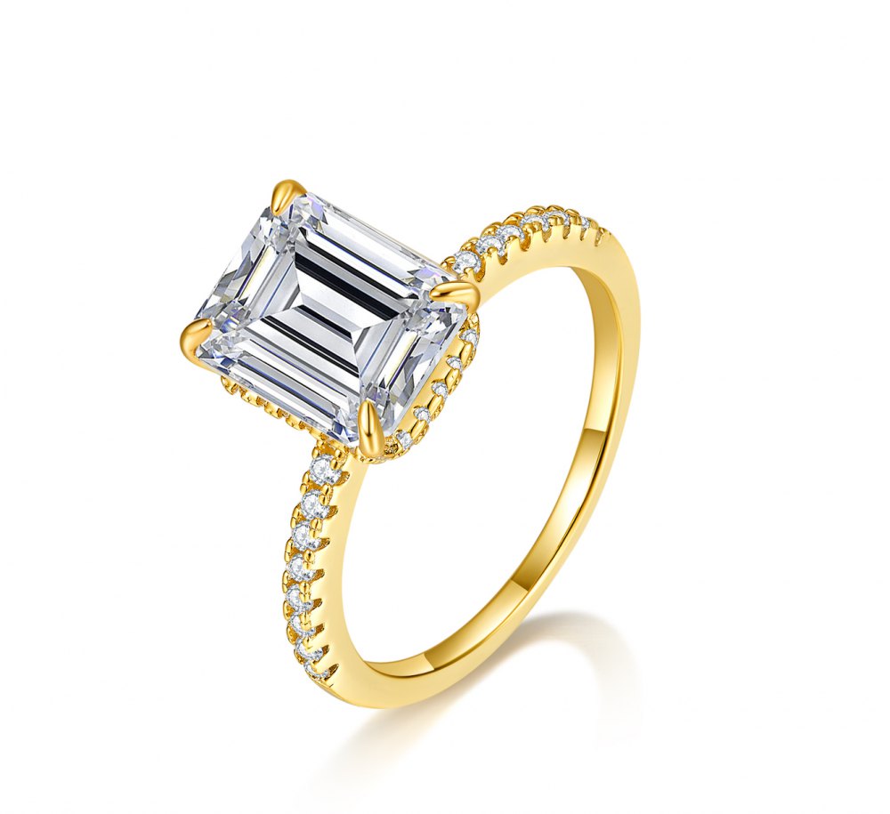 Customizable Moissanite Ring MG046