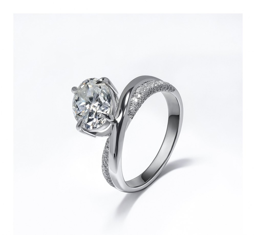 Customizable Moissanite Ring MG073