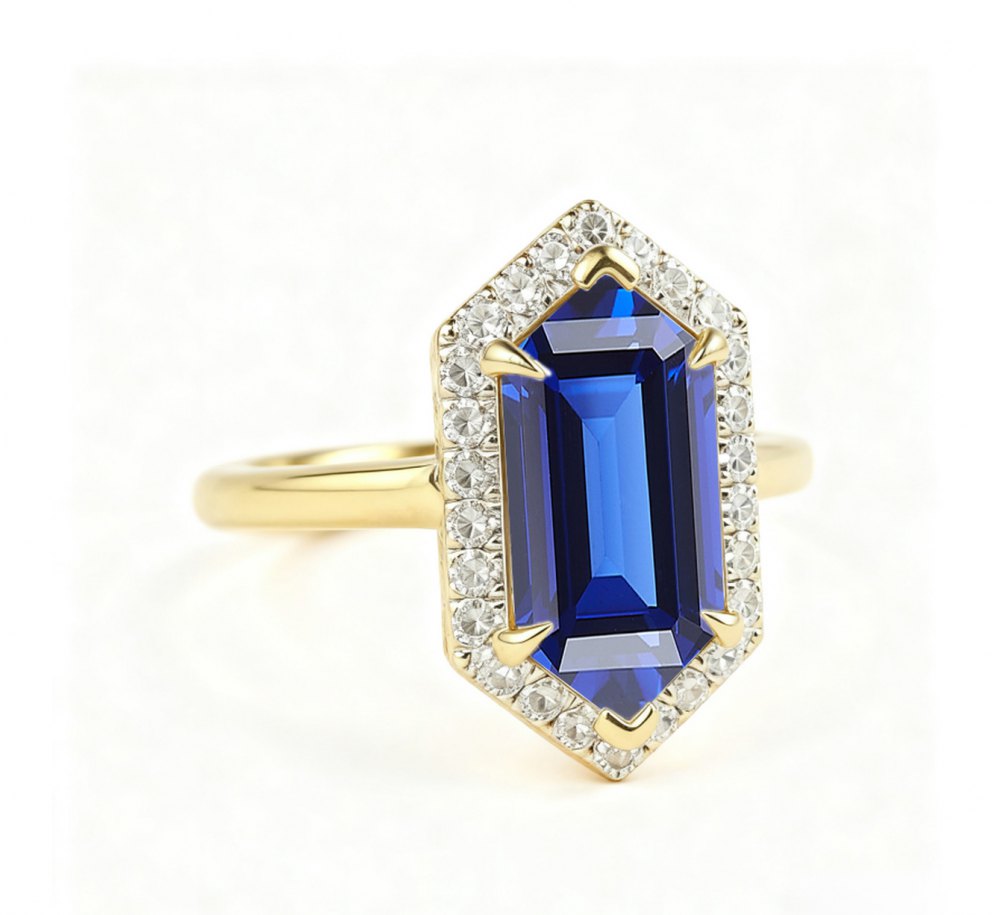 Customizable Moissanite Ring MG075