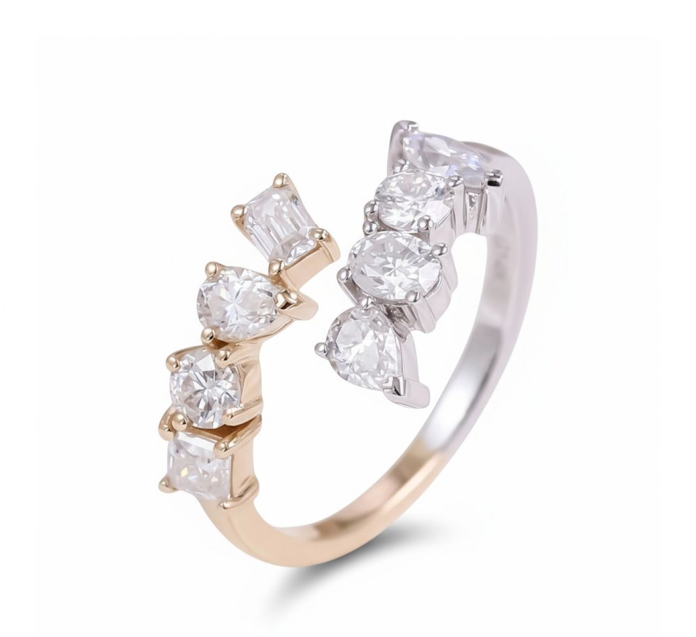 Customizable Moissanite Ring MG086