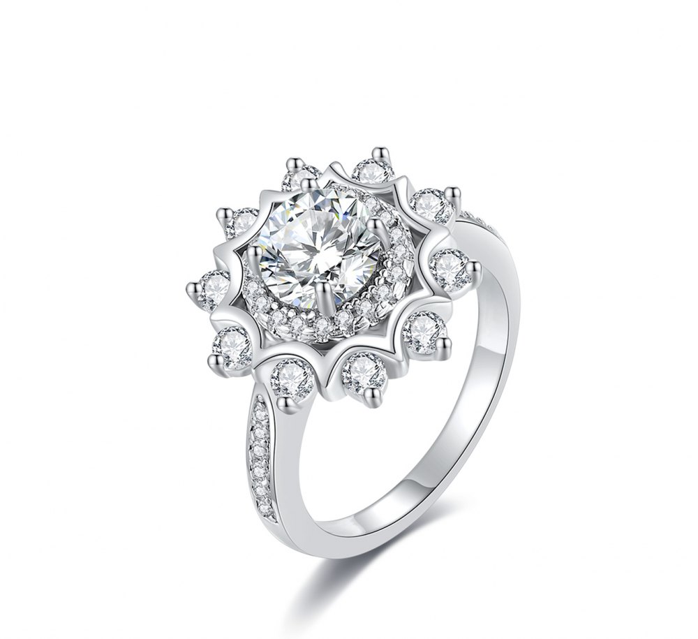 D-Color Moissanite Ring 11095
