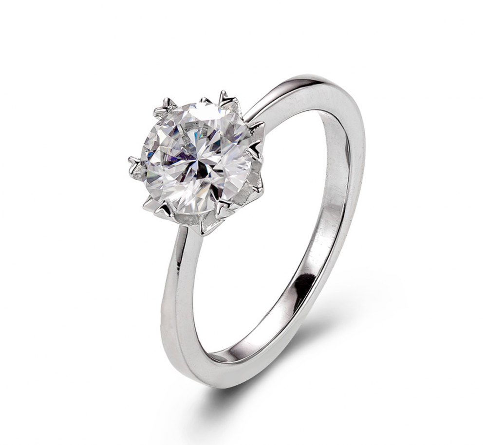 D-Color Moissanite Ring MA004