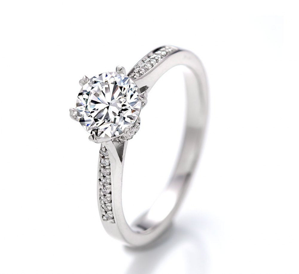D-Color Moissanite Ring MA030