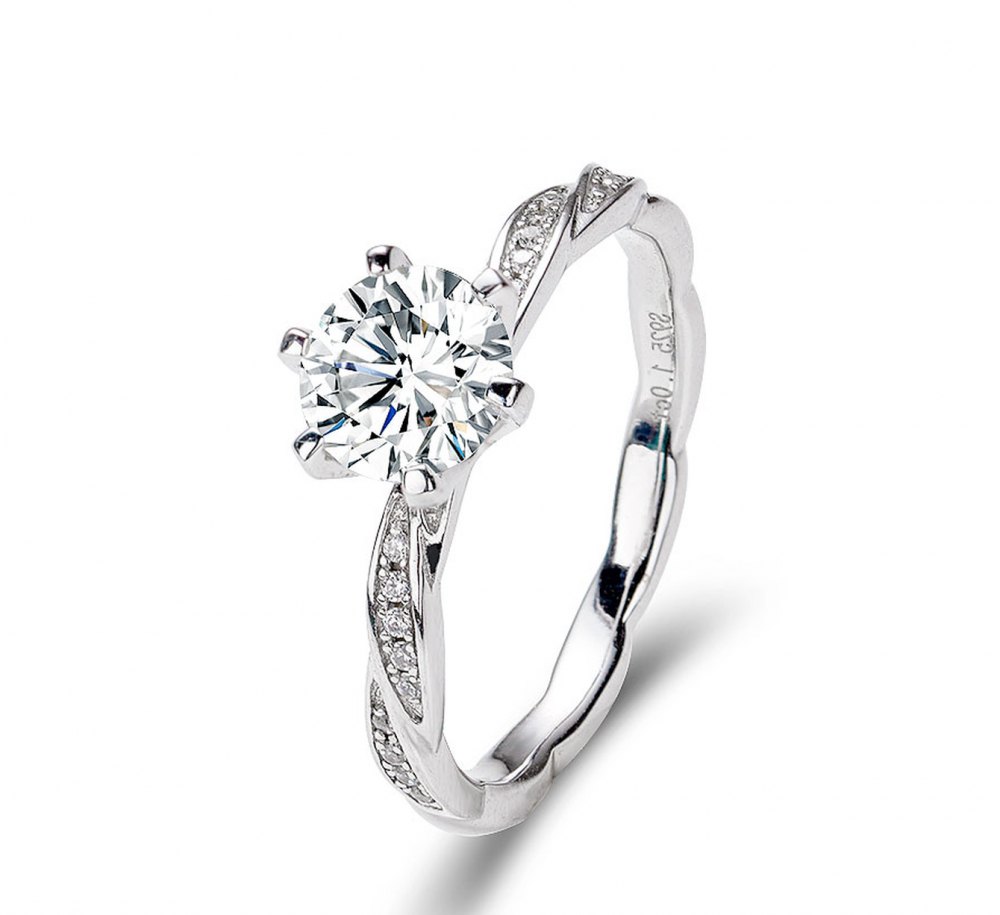D-Color Moissanite Ring MA032
