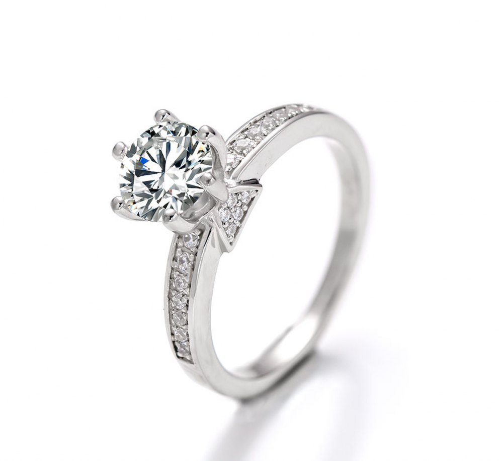 D-Color Moissanite Ring MA042