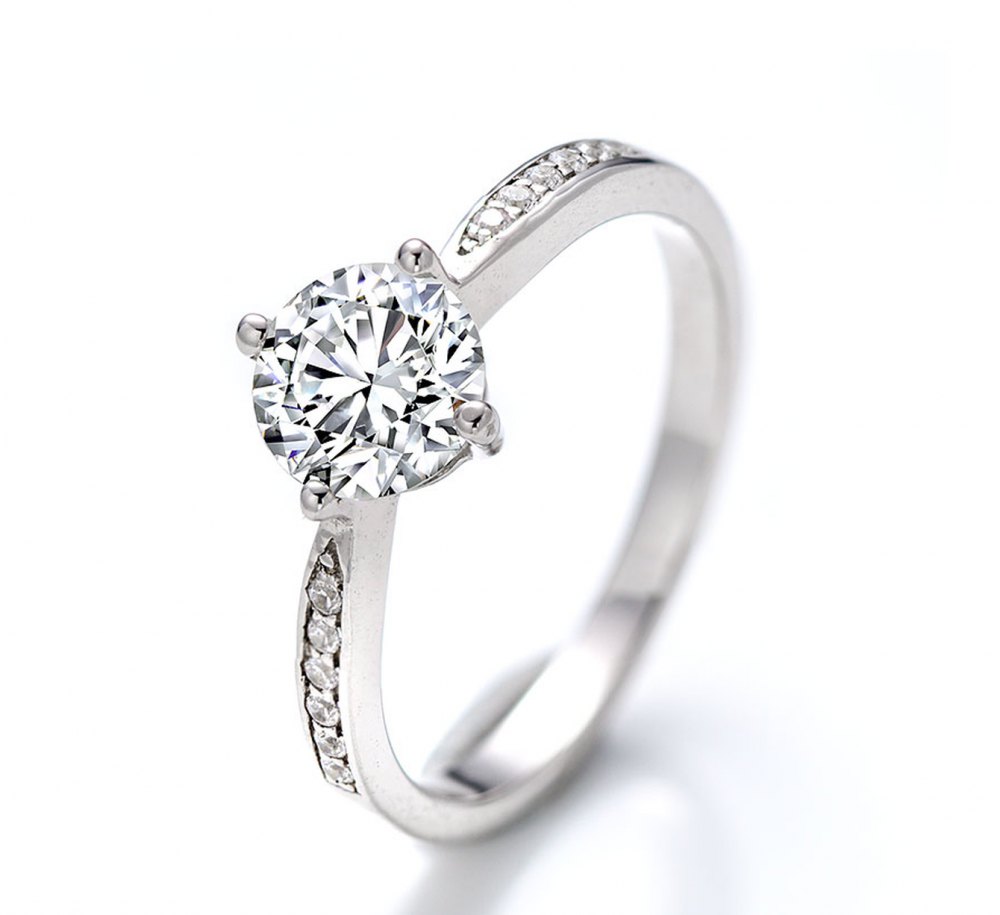 D-Color Moissanite Ring MA043
