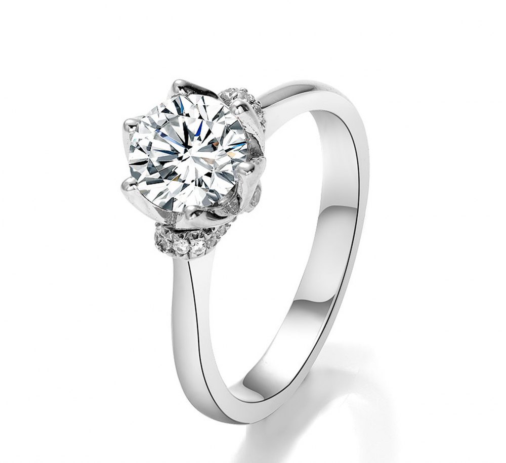 D-Color Moissanite Ring MA044