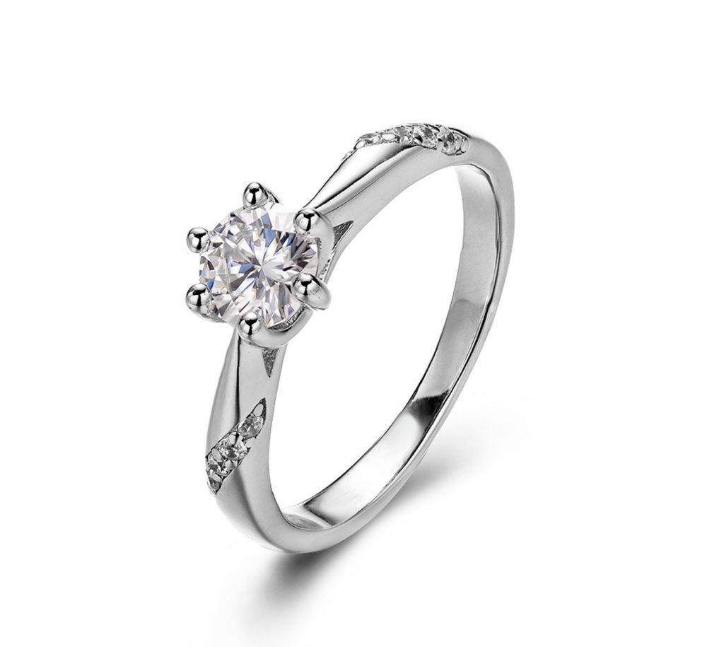 D-Color Moissanite Ring MA046