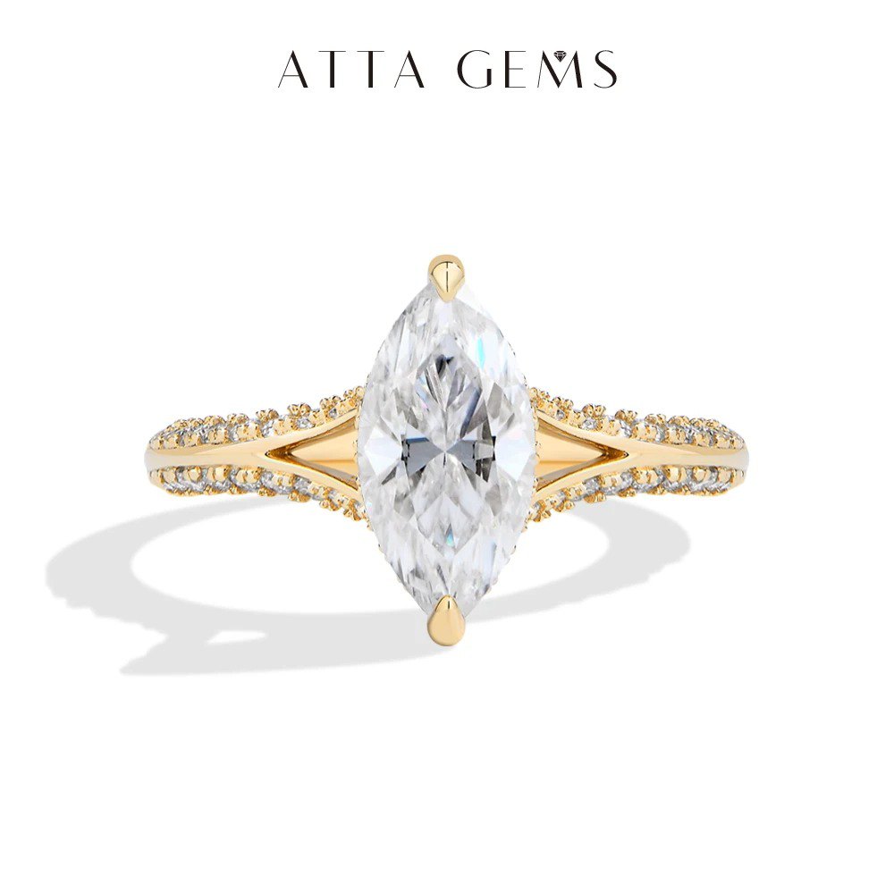 D-Color Moissanite Ring MA053 — view 3