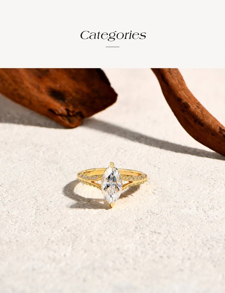 D-Color Moissanite Ring MA057 — view 4