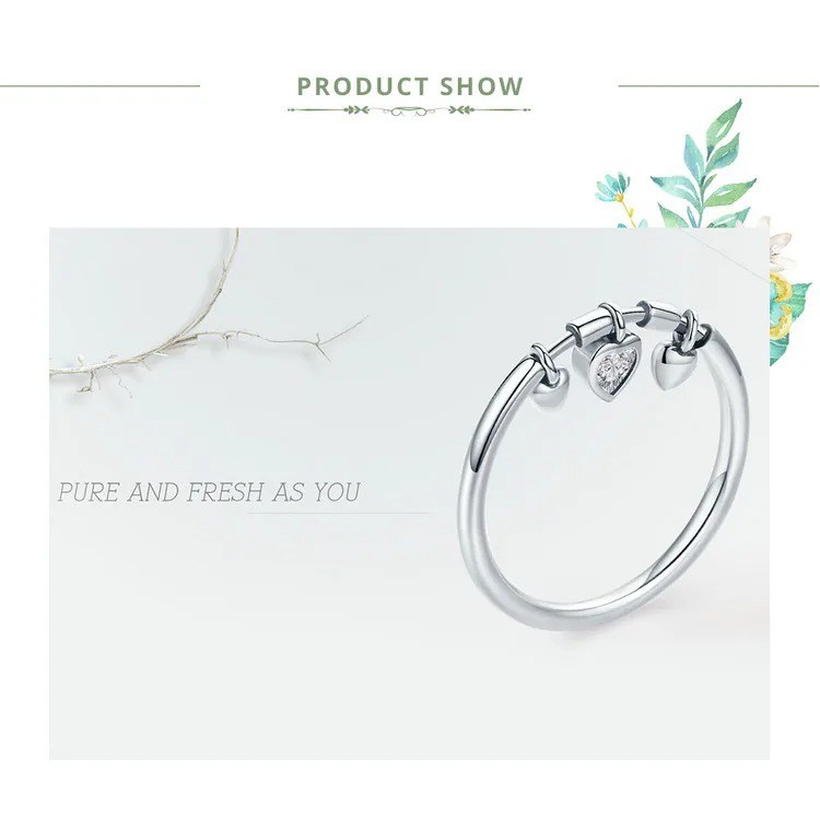 Heart Moissanite Ring