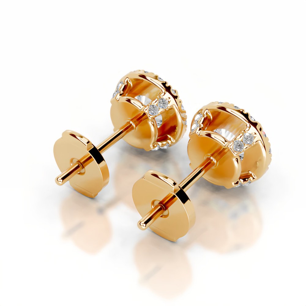 Lab-Grown Diamond Earrings - Design 5 — view 2
