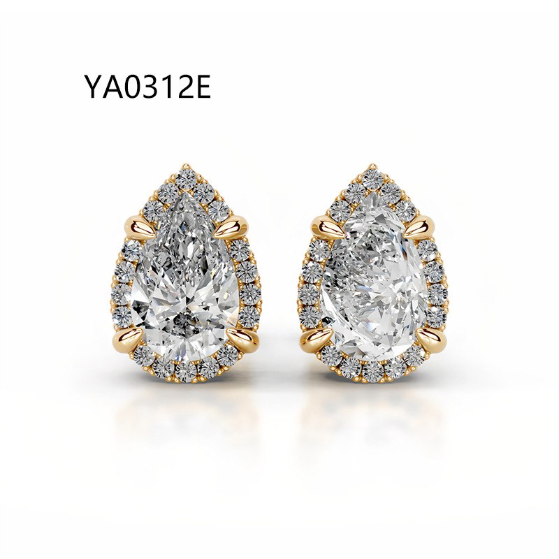 Lab-Grown Diamond Earrings - Design 5 — view 4