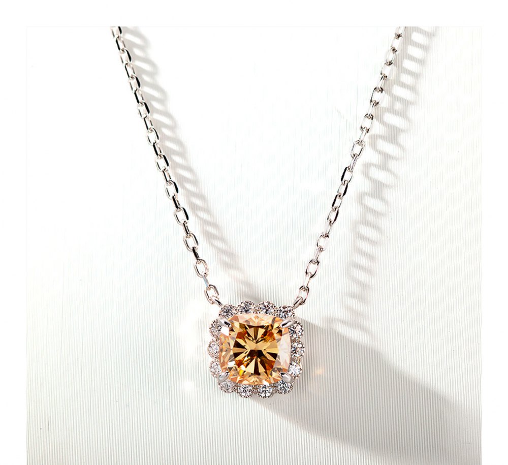 Multi-Colored Moissanite Necklace MB017