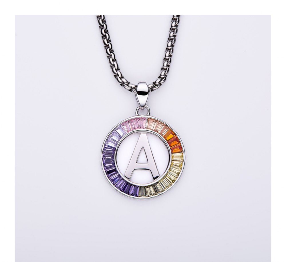 Multi-Colored Moissanite Necklace MB020
