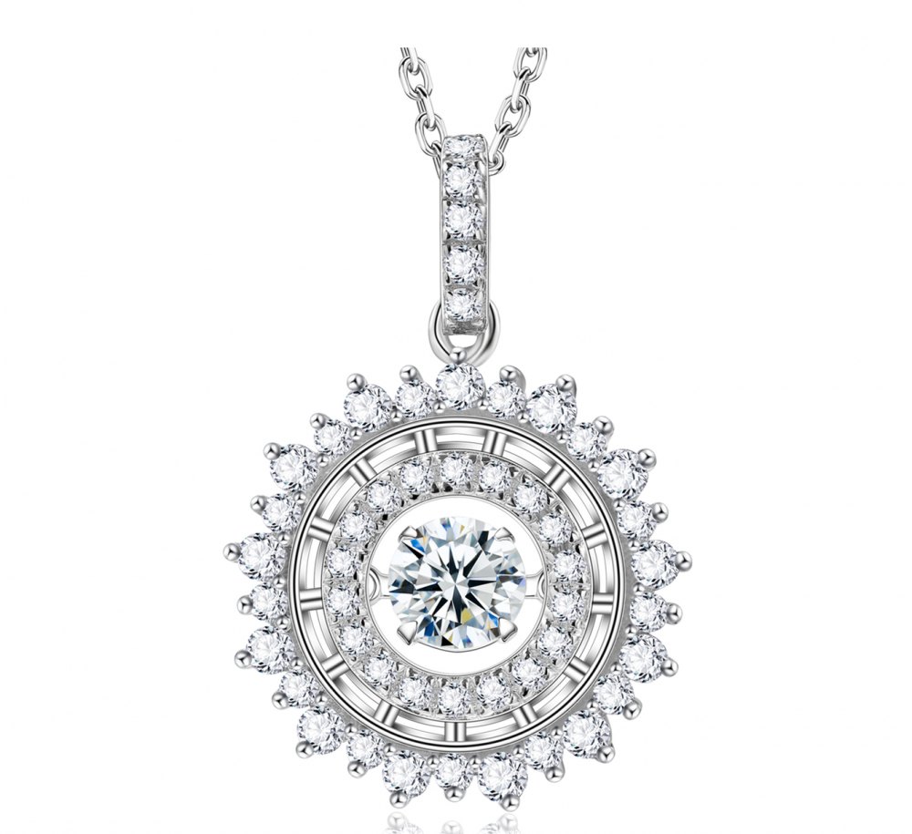 Multi-Colored Moissanite Necklace MB026