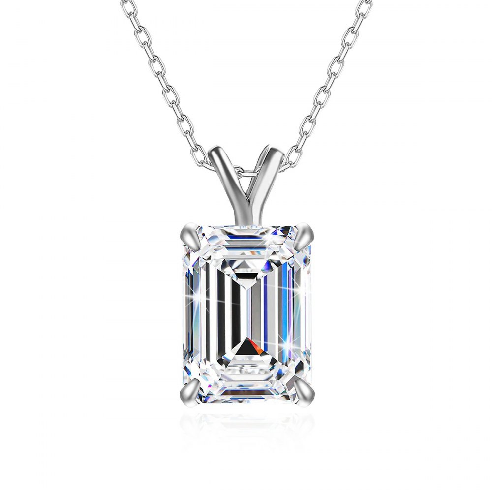 Multi-Colored Moissanite Necklace MB036 — view 3