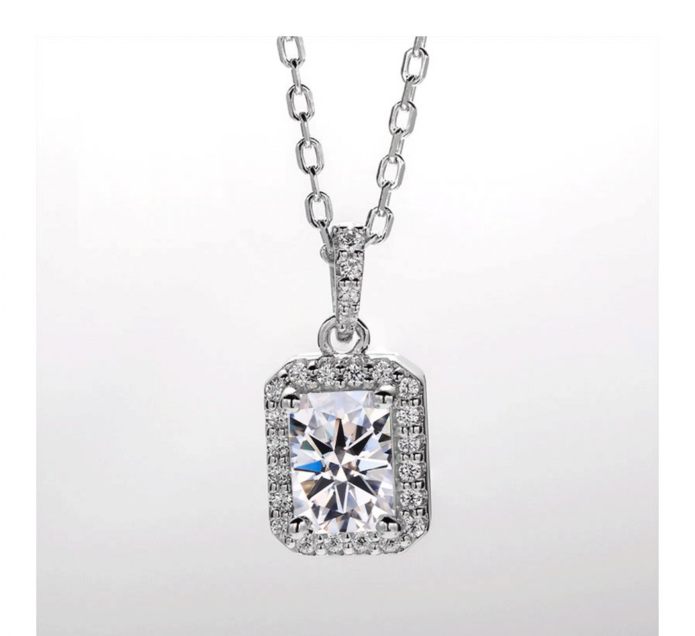 Multi-Colored Moissanite Necklace MB038