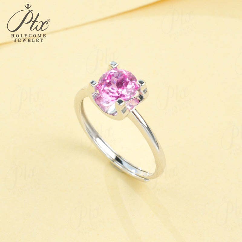 Round Lab-Grown Diamond Ring, IGI Certified