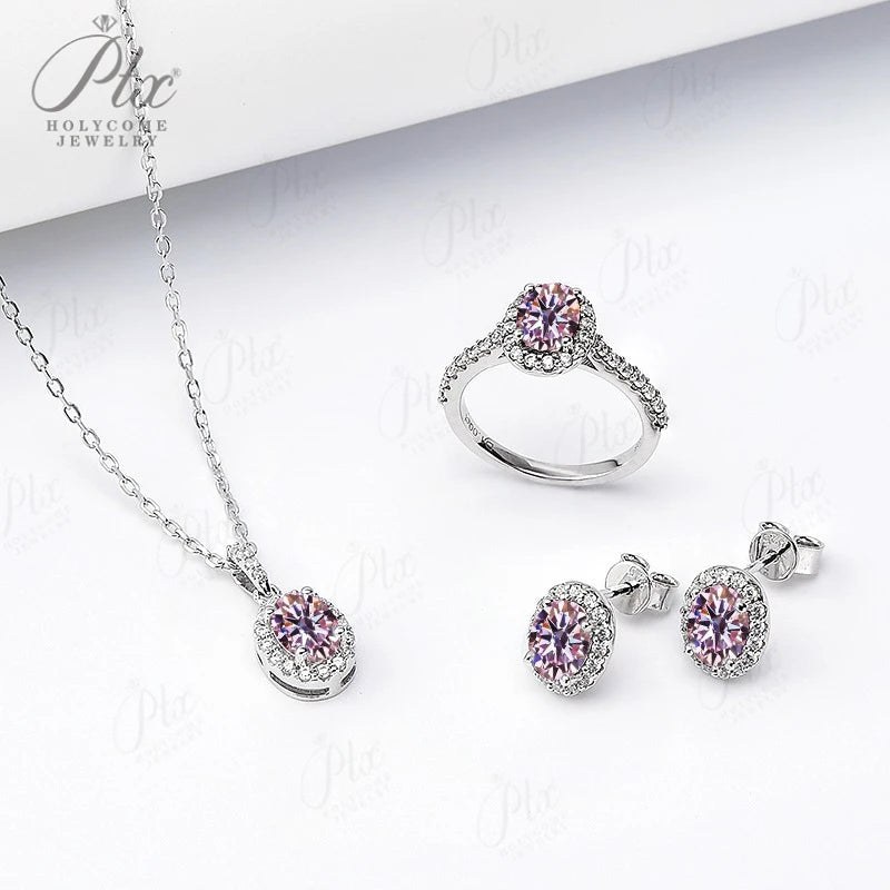Round Moissanite Earrings - Design 2