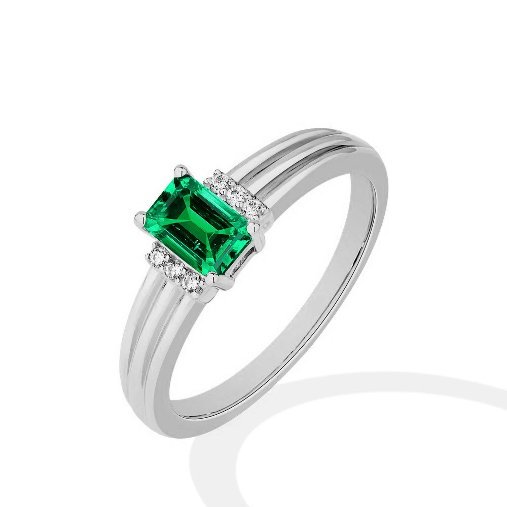Round Moissanite Ring - Design 5 — view 2