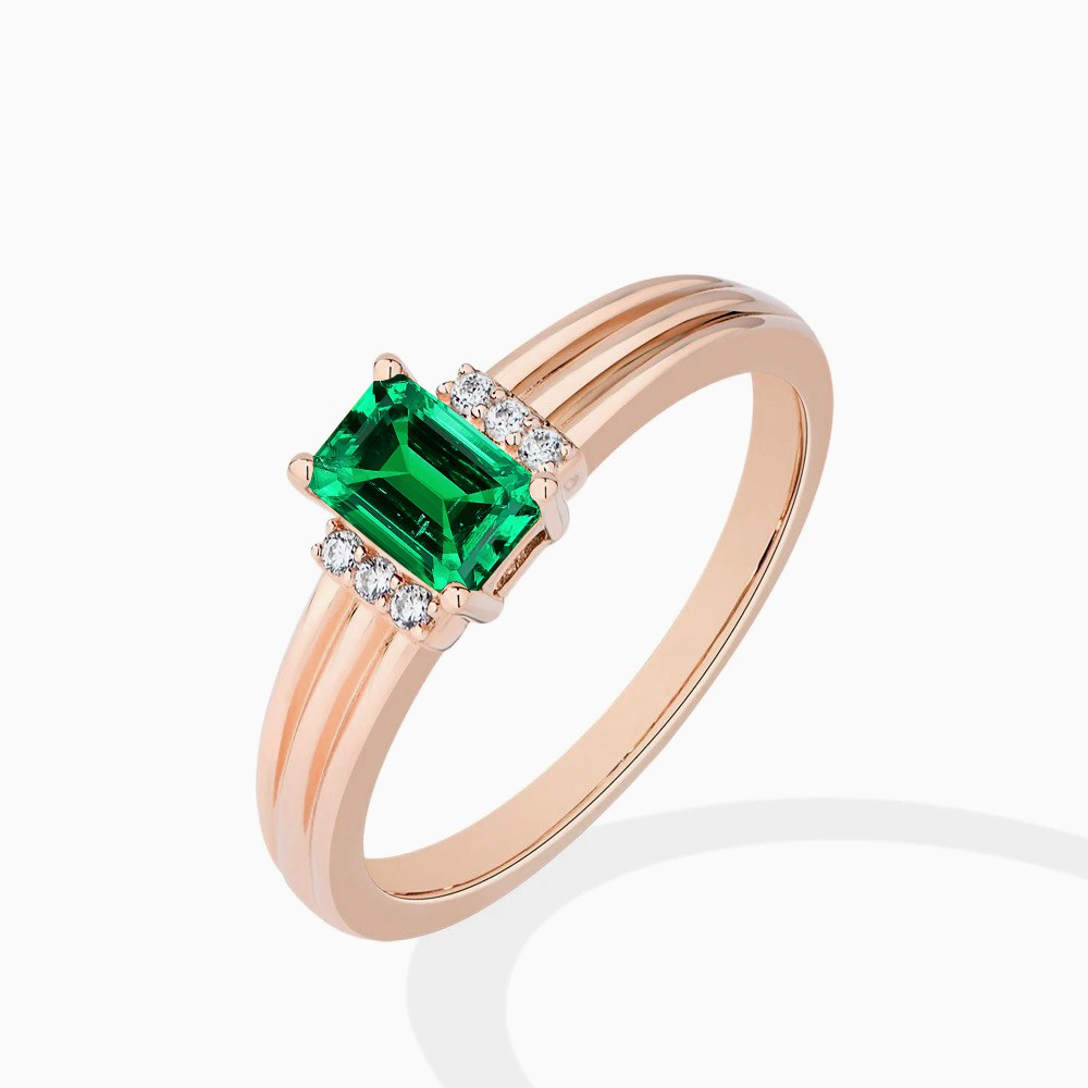 Round Moissanite Ring - Design 6